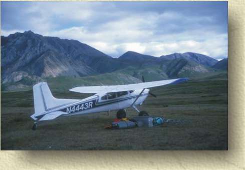 Rugged tundra landing strip at the Canning River headwaters.