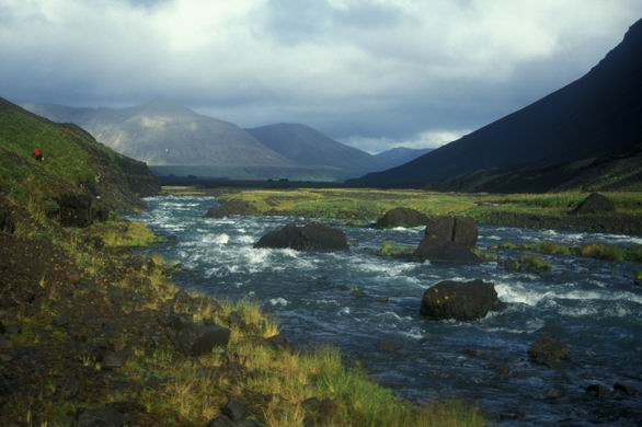 Rapids on the Aniakchak River below "The Gates."